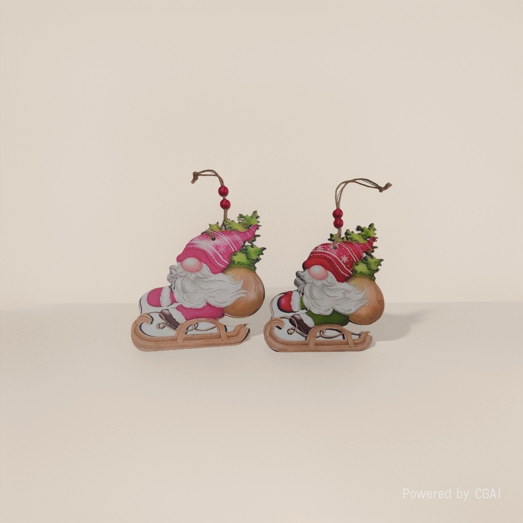 Christmas wooden ornaments and Christmas tree decorations for Christmas scene arrangement Application Scenario
