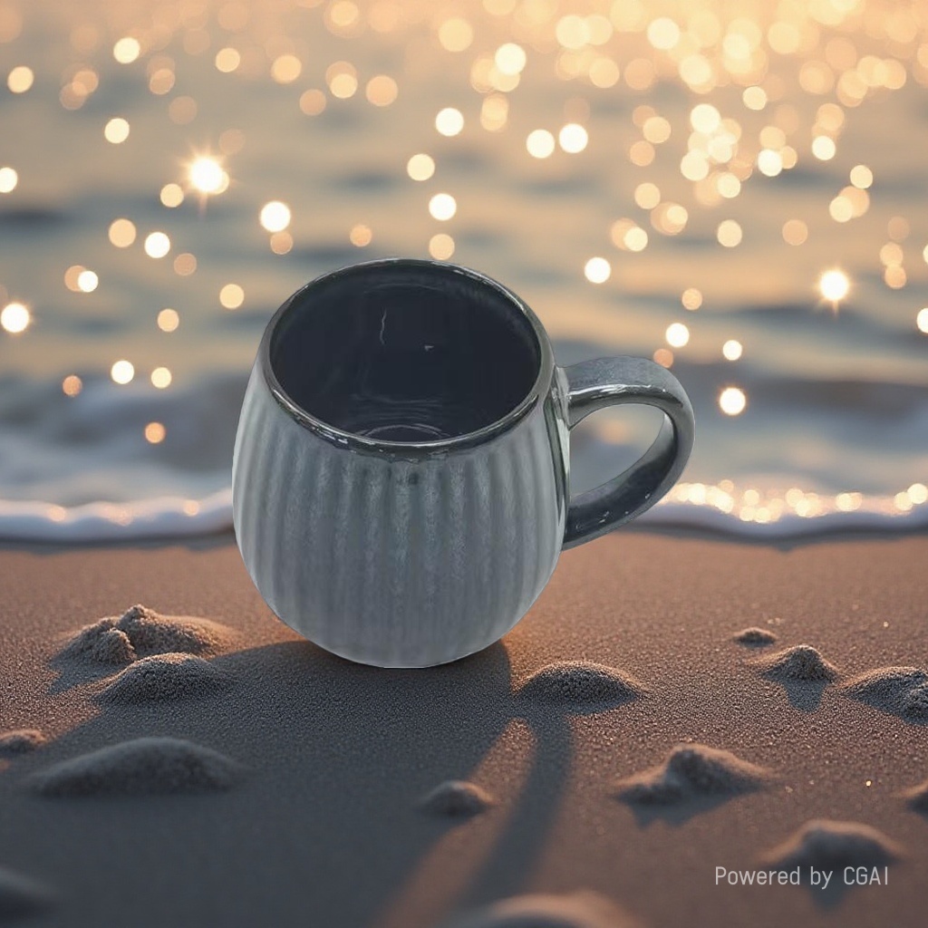 A combination of dark blue ceramic cups, small tea sets and celadon tea sets Application Scenario
