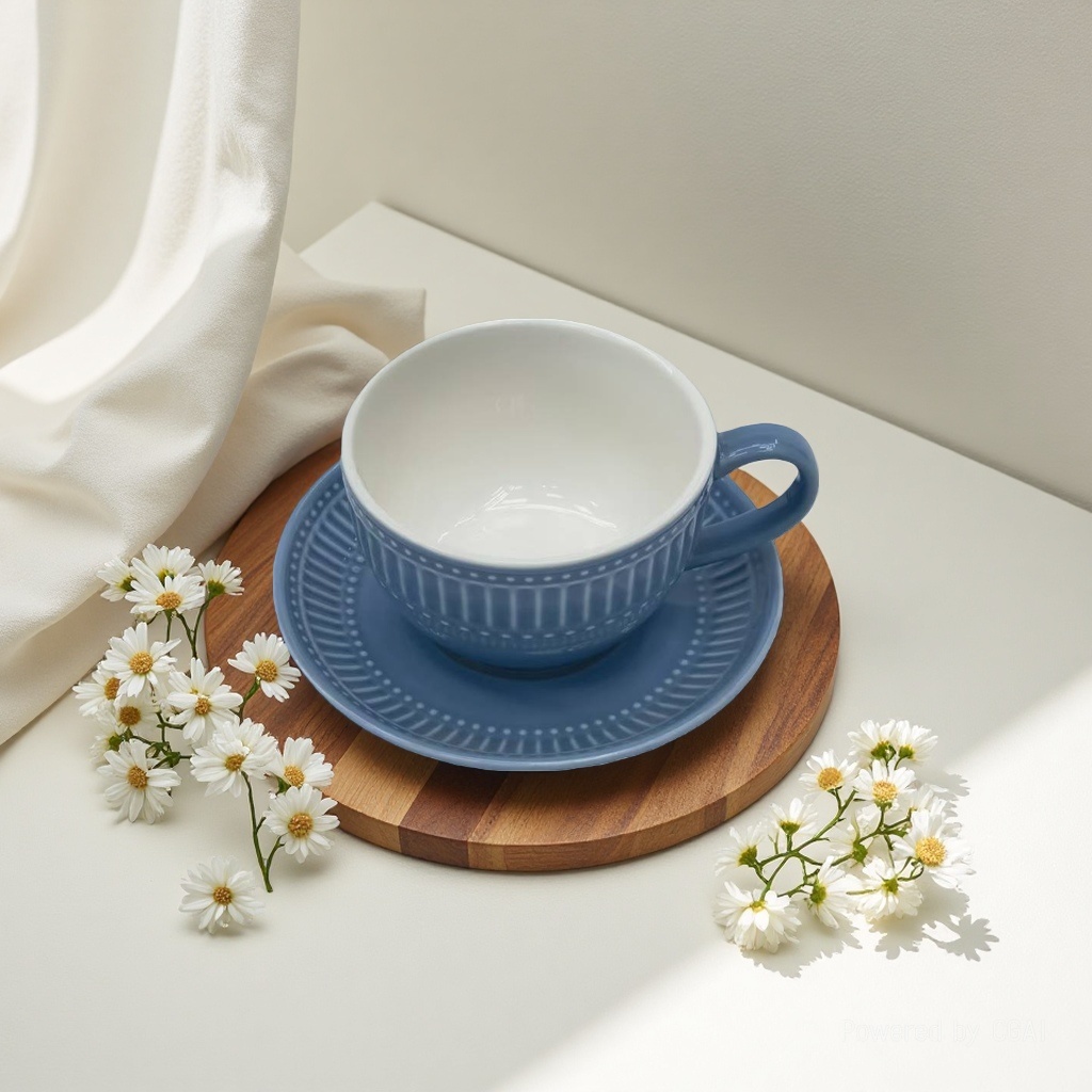 Jingdezhen ceramic blue square bowl and plate set including melamine cups, plates and tableware Item Picture