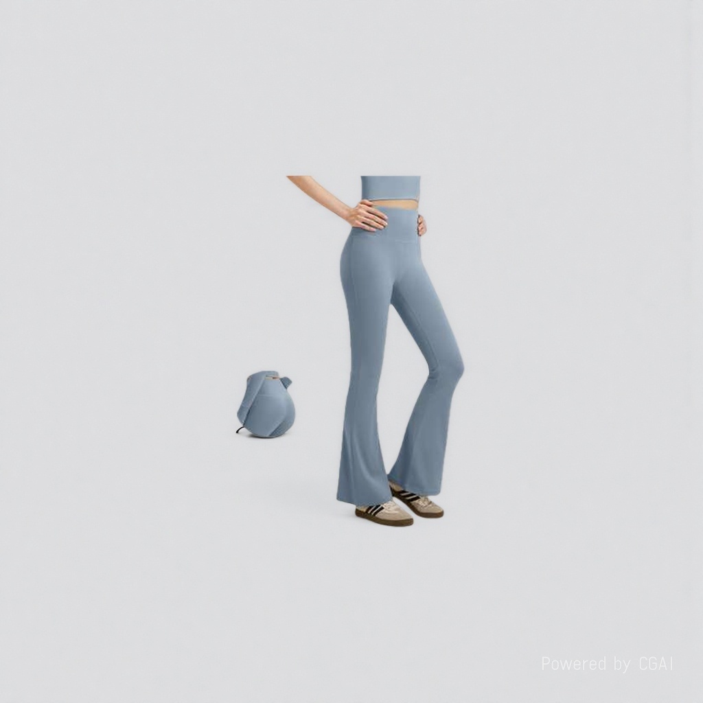 A sports outdoor windbreaker paired with light blue yoga pants that lift the buttocks and tuck in the abdomen Specification image