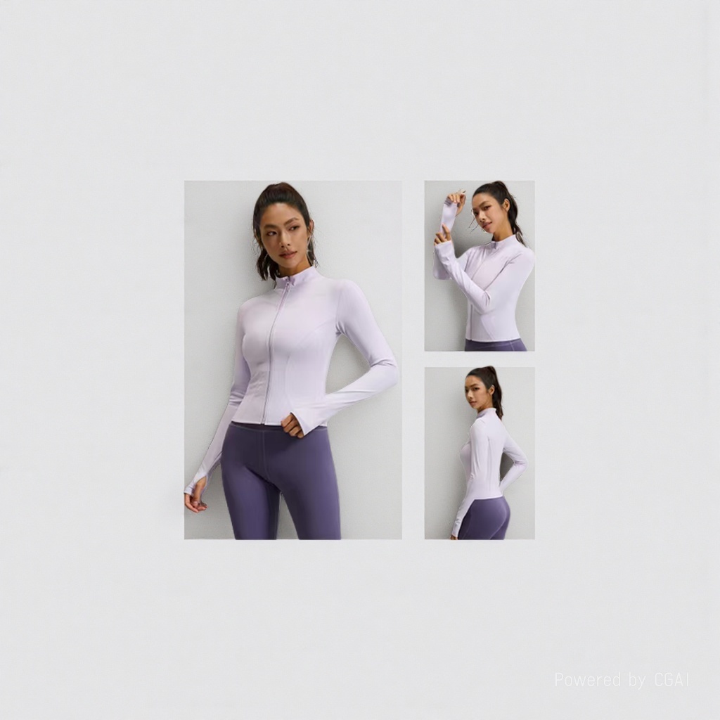 Sports outdoor casual jacket, women's yoga wear, tight, comfortable and breathable for winter sports outerwear. 142612695 Item Picture