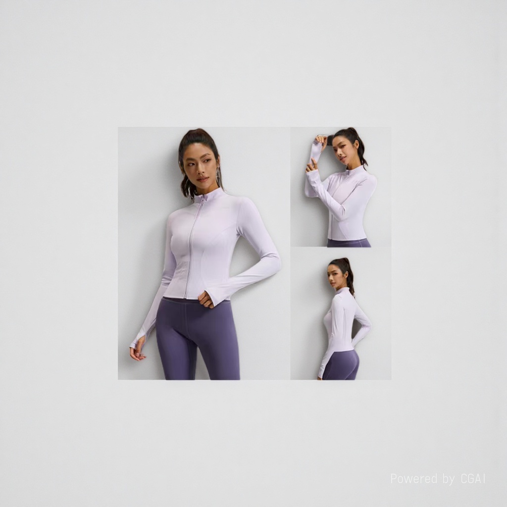 Sports outdoor casual jacket, women's yoga wear, tight, comfortable and breathable for winter sports outerwear. 142612695 details Picture