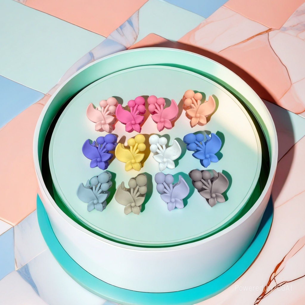 Flower-shaped hair clips, banana clips, shark clips, grab clips, sweet hair accessories Specification image
