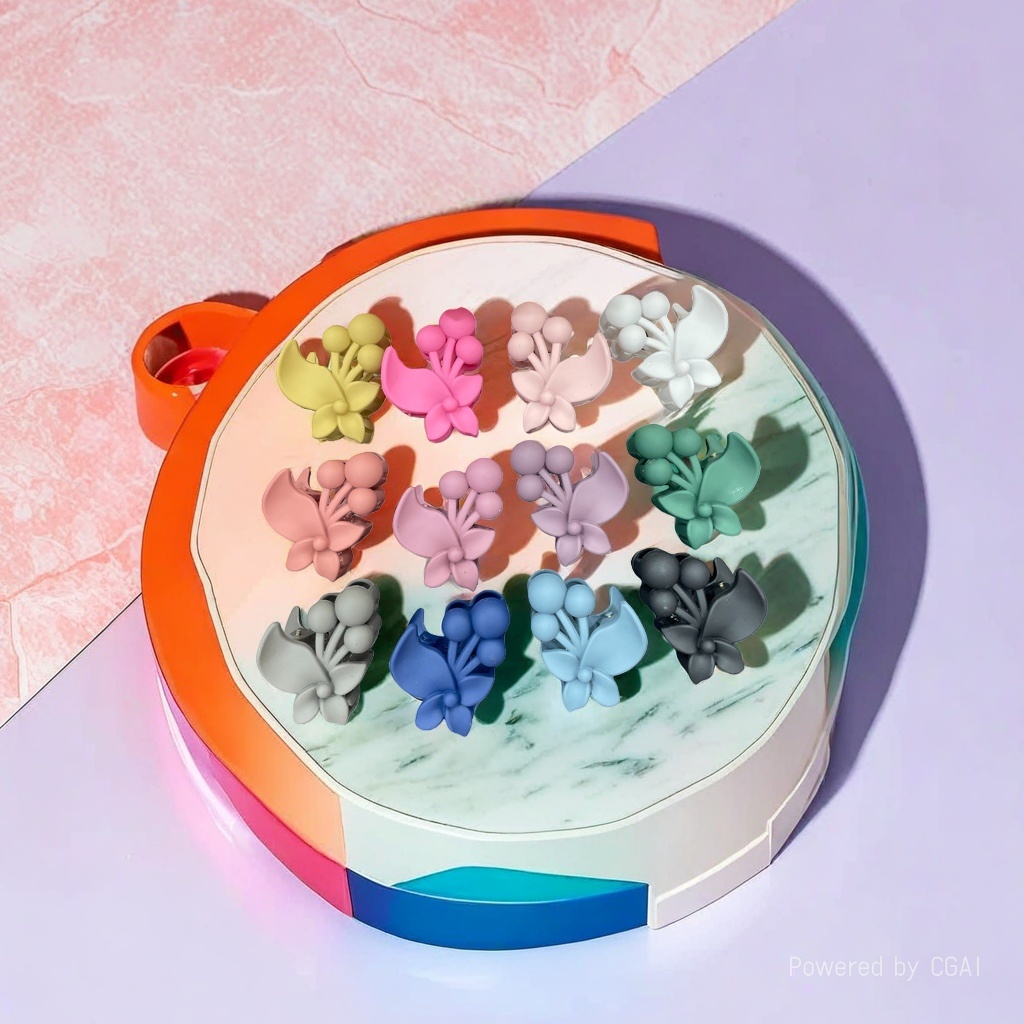 Floral-shaped hair clips, grab clips, banana clips, shark clips, hair clips Application Scenario
