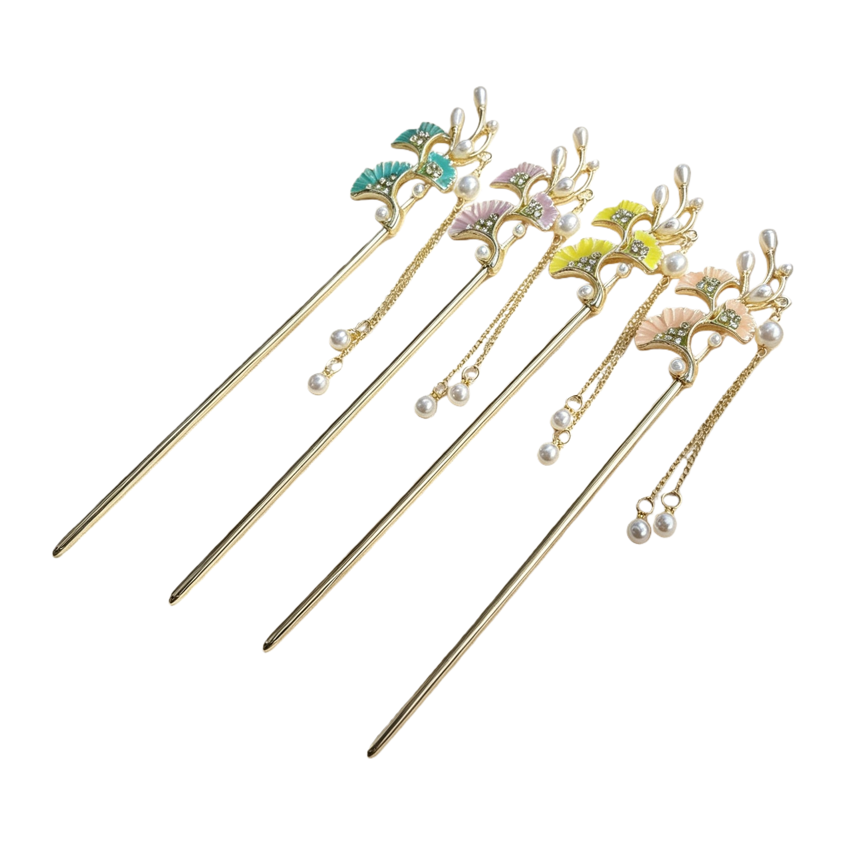 Hairpins, hair clips, mother-of-pearl brooches, diy materials, accessories, imitation burnt blue and emerald green, gifts for team-building activities Item Picture