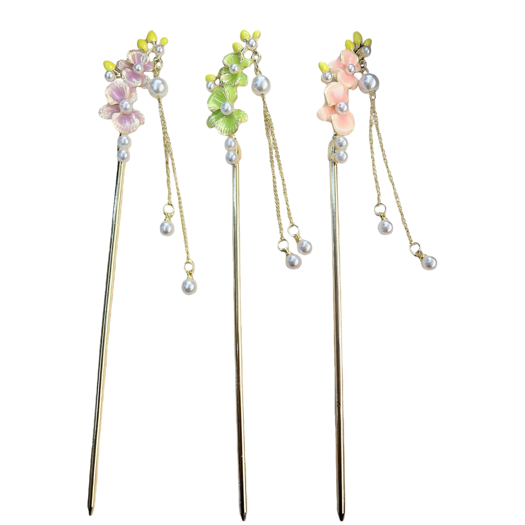 Chinese-style high-end hairpin, women's ancient-style tassel flower hairpin, versatile and elegant, horse face skirt, niche coiled hairpin Item Picture