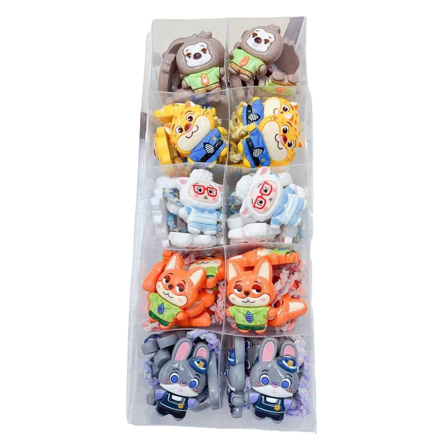 Popular large accessories: cute, ice-transparent cat, cartoon rubber bands, ponytail hair ties, women's Yiwu hair accessories and headwear Item Picture