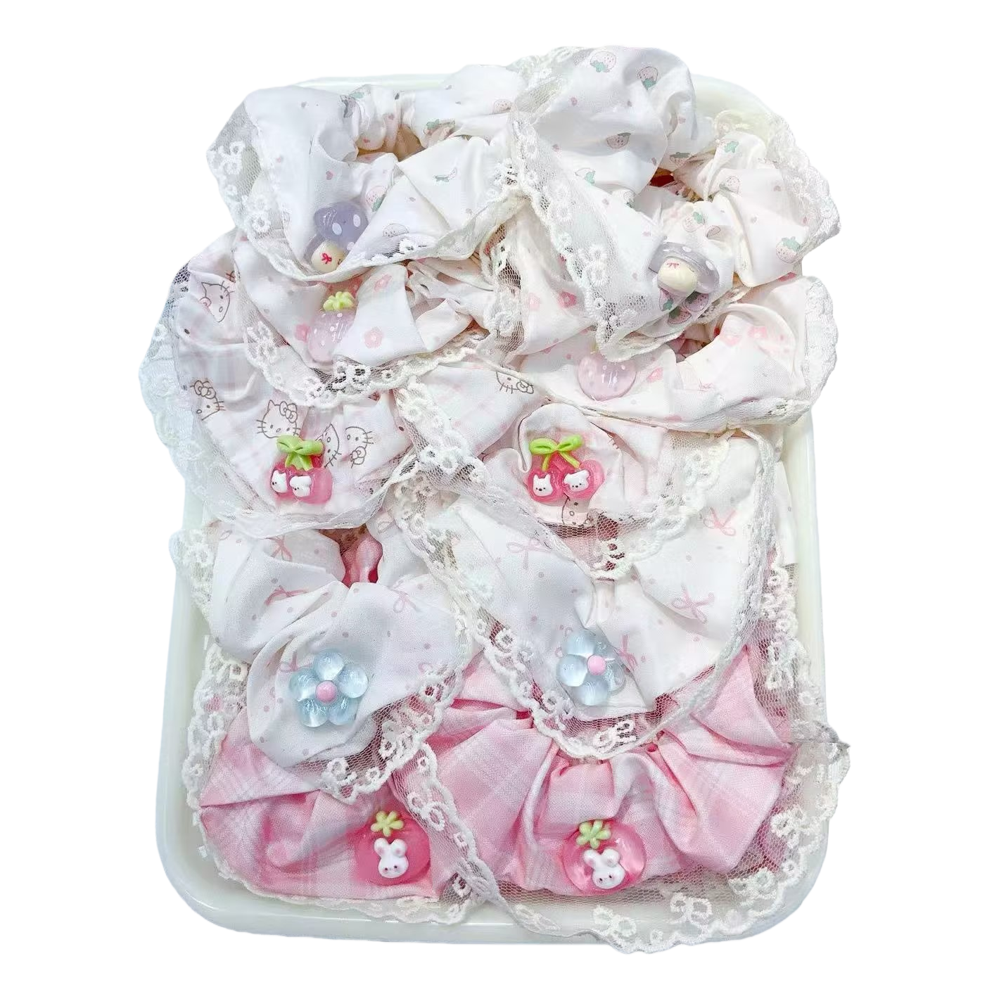 Cute cartoon children's hair bands, rubber bands, hair accessories, universal hair accessories for girls and adults. 092742698 Item Picture