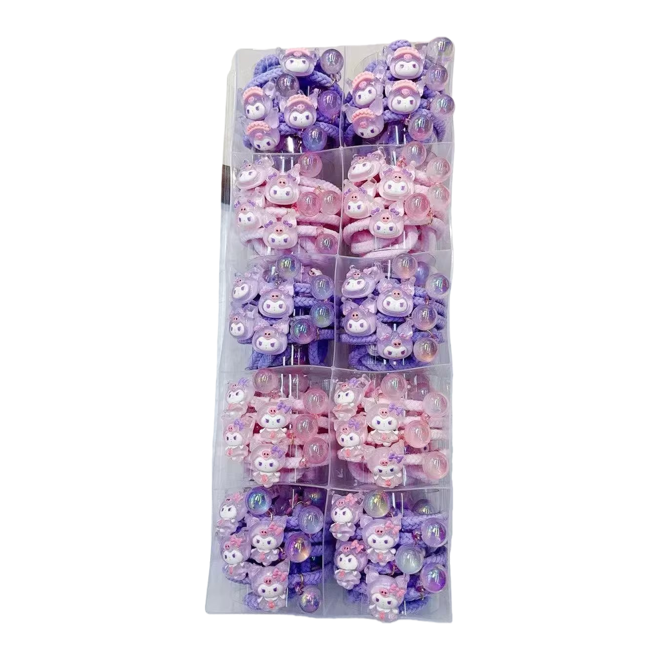 Cartoon small hair bands, soft silicone hair accessories, cute headwear, girls' daily outfits 095211706 Item Picture