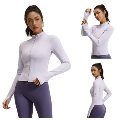 Sports outdoor casual jacket, women's yoga wear, tight, comfortable and breathable for winter sports outerwear. 142612695 Application Scenario