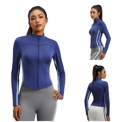Yoga wear, women's high school stretch quick-drying sun-protective tight-fitting garment, outdoor fitness sports T-shirt Application Scenario