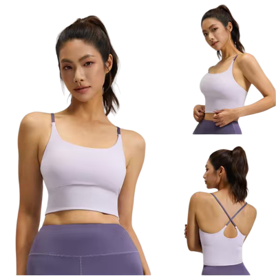 Yoga wear, women's tight sports underwear, vest set, outdoor sportswear, T-shirt, underwear Application Scenario