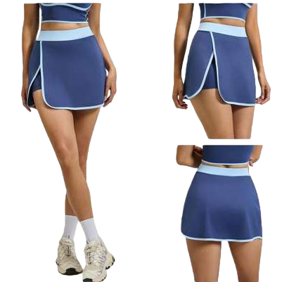 A high-waisted, slimming A-line, versatile short skirt for women in summer Application Scenario