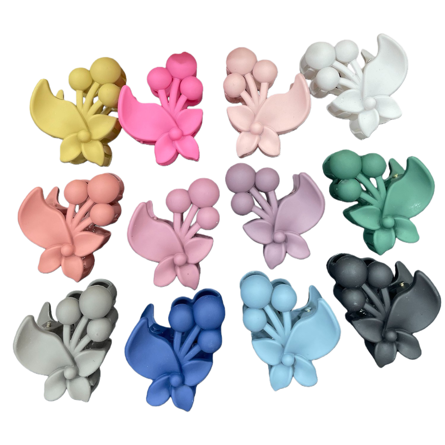 Floral-shaped hair clips, grab clips, banana clips, shark clips, hair clips Item Picture