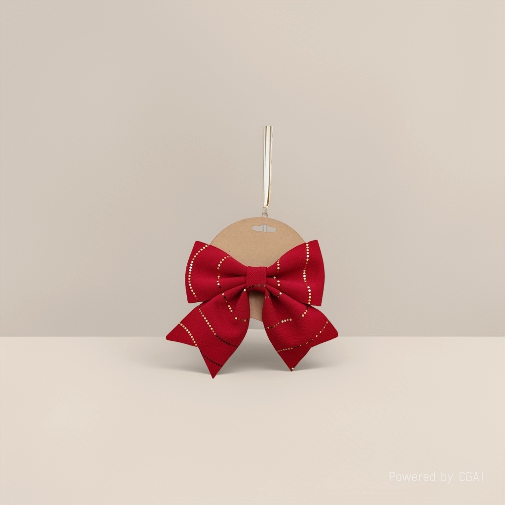Red bow Christmas decorations, Christmas tree decorations, Christmas scene arrangements Application Scenario