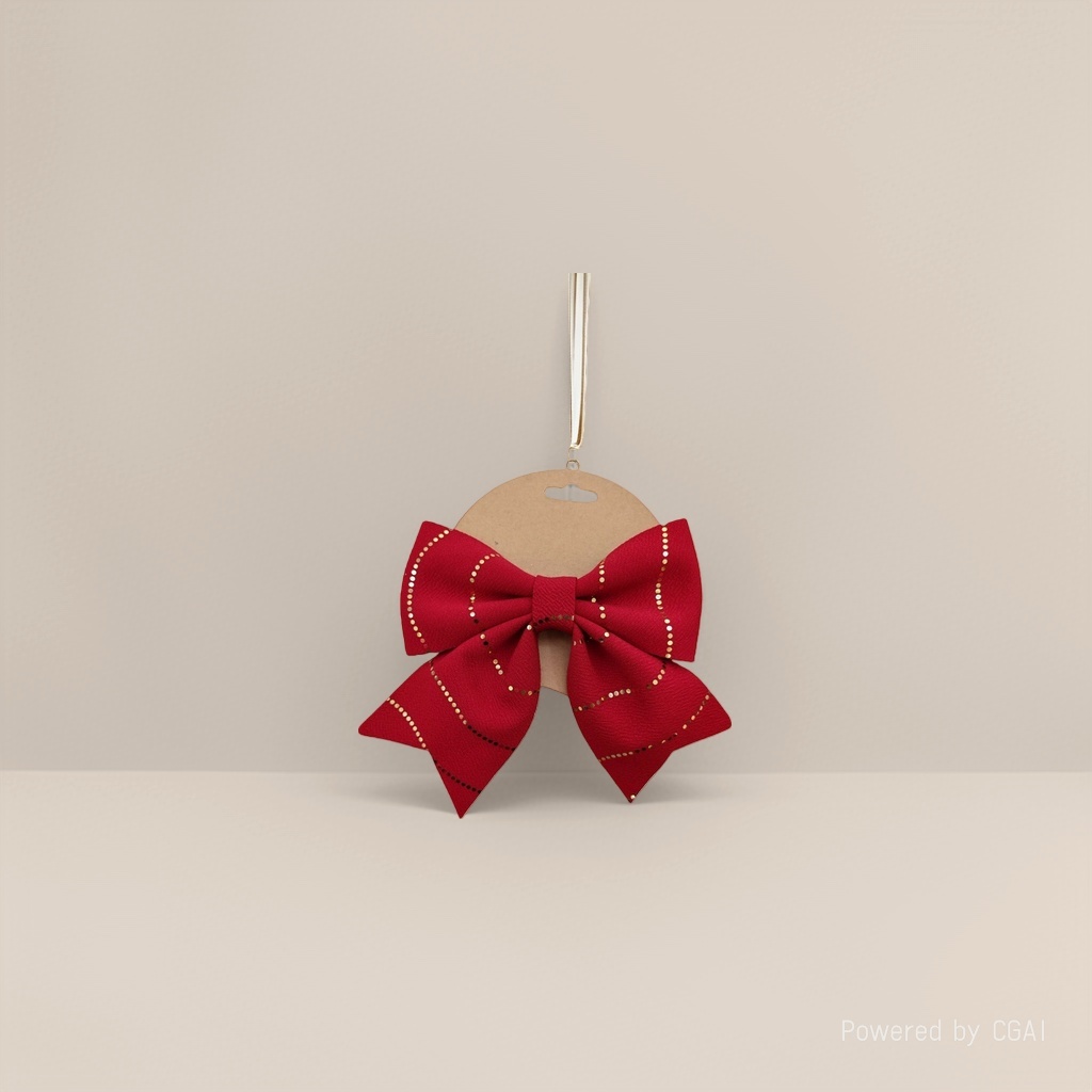 Red bow Christmas decorations, Christmas tree decorations, Christmas scene arrangements Specification image