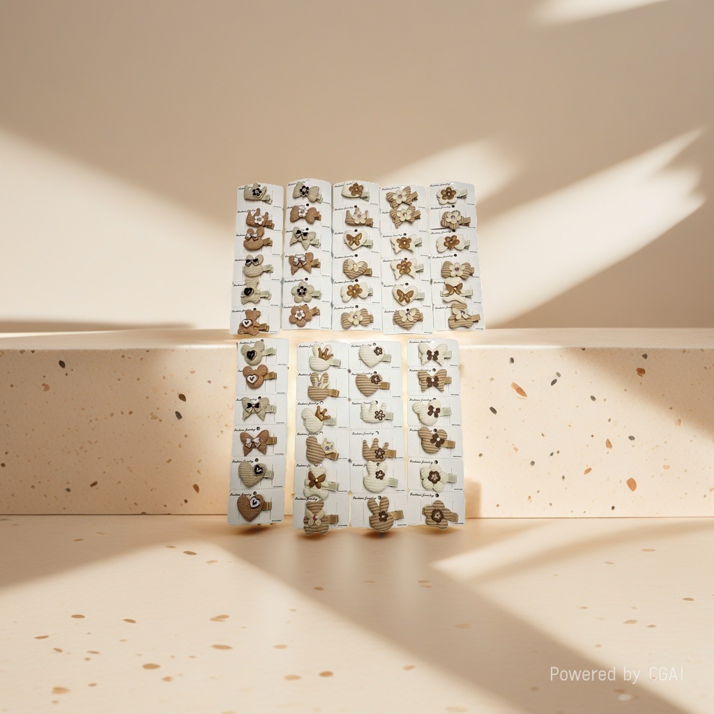A variety of styles of hairpins and clips are fashionable and versatile Specification image