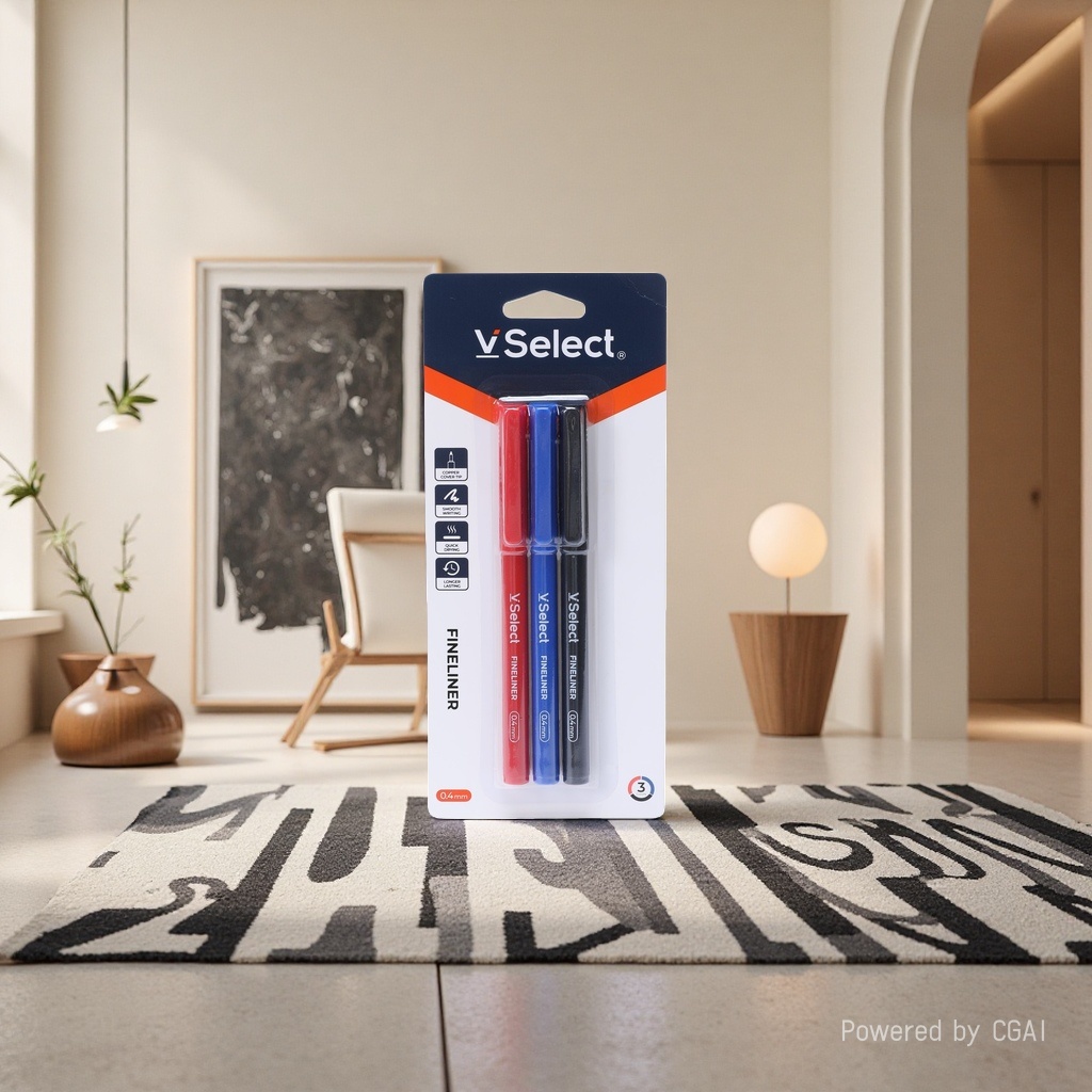 VSelect 0.4mm three-color signature pen
