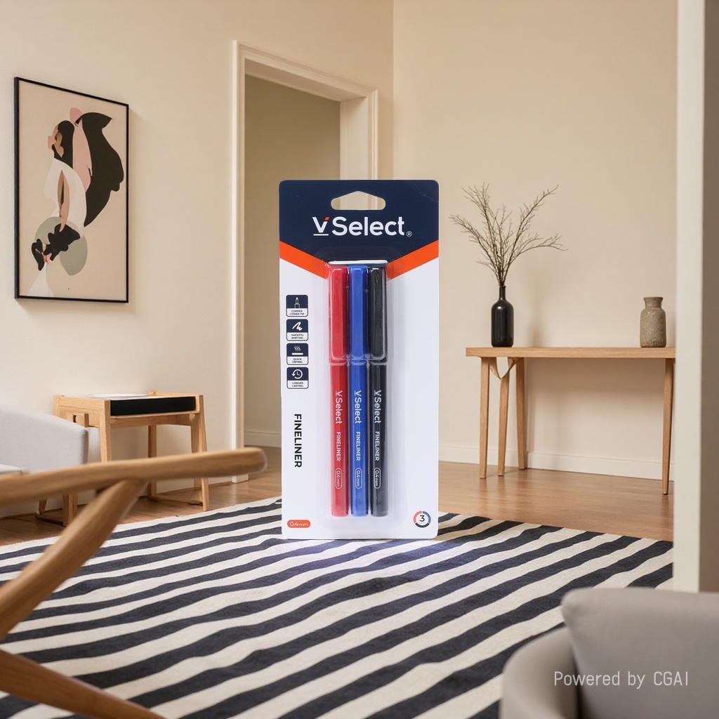 VSelect 0.4mm three-color signature pen Application Scenario