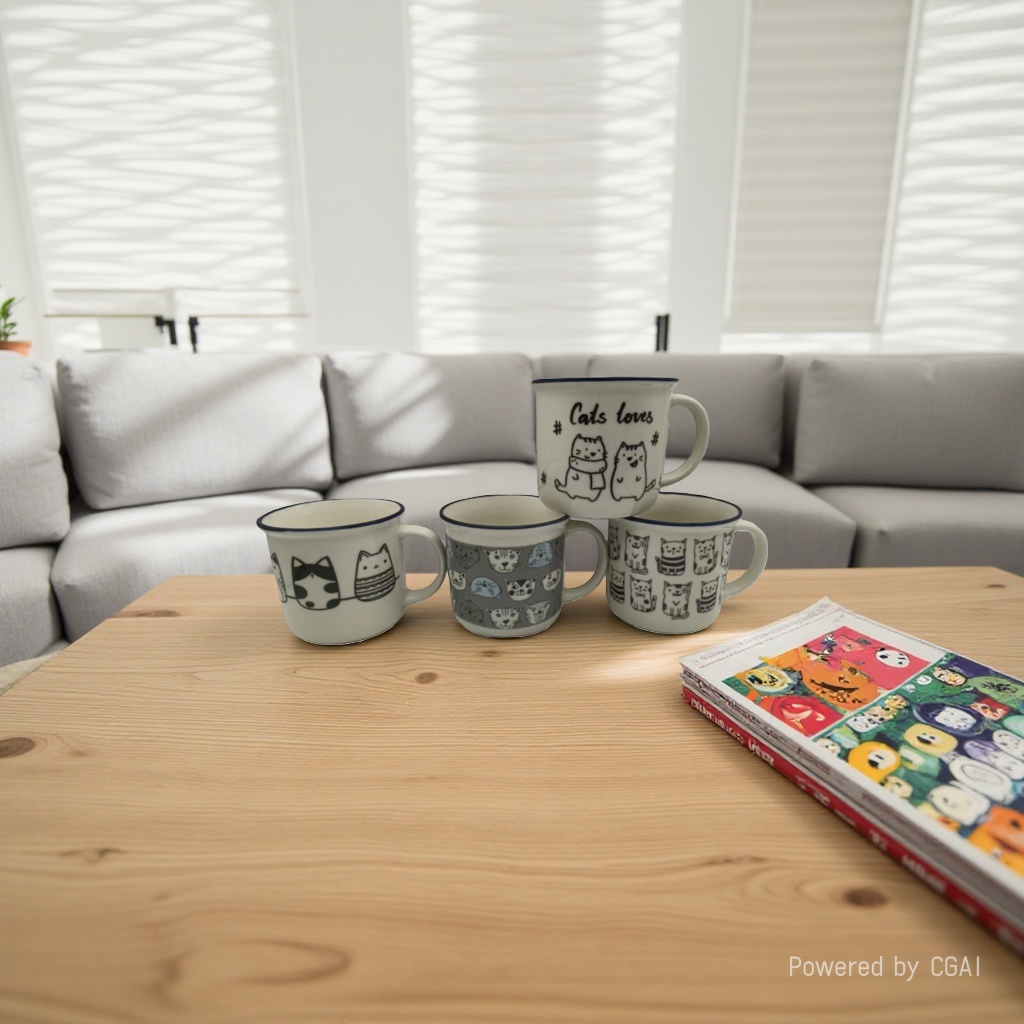 Simple Nordic ceramic mugs, ins style creative, individual and retro home water cups and coffee cups Application Scenario