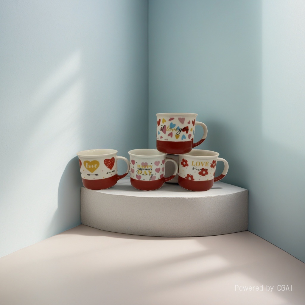 Creative and cute cartoon ceramic cups with LIDS, high appearance level, home children's mugs, office coffee cups, souvenirs