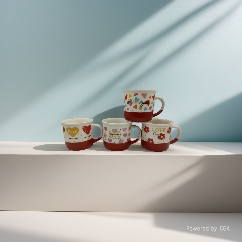 Creative and cute cartoon ceramic cups with LIDS, high appearance level, home children's mugs, office coffee cups, souvenirs Specification image