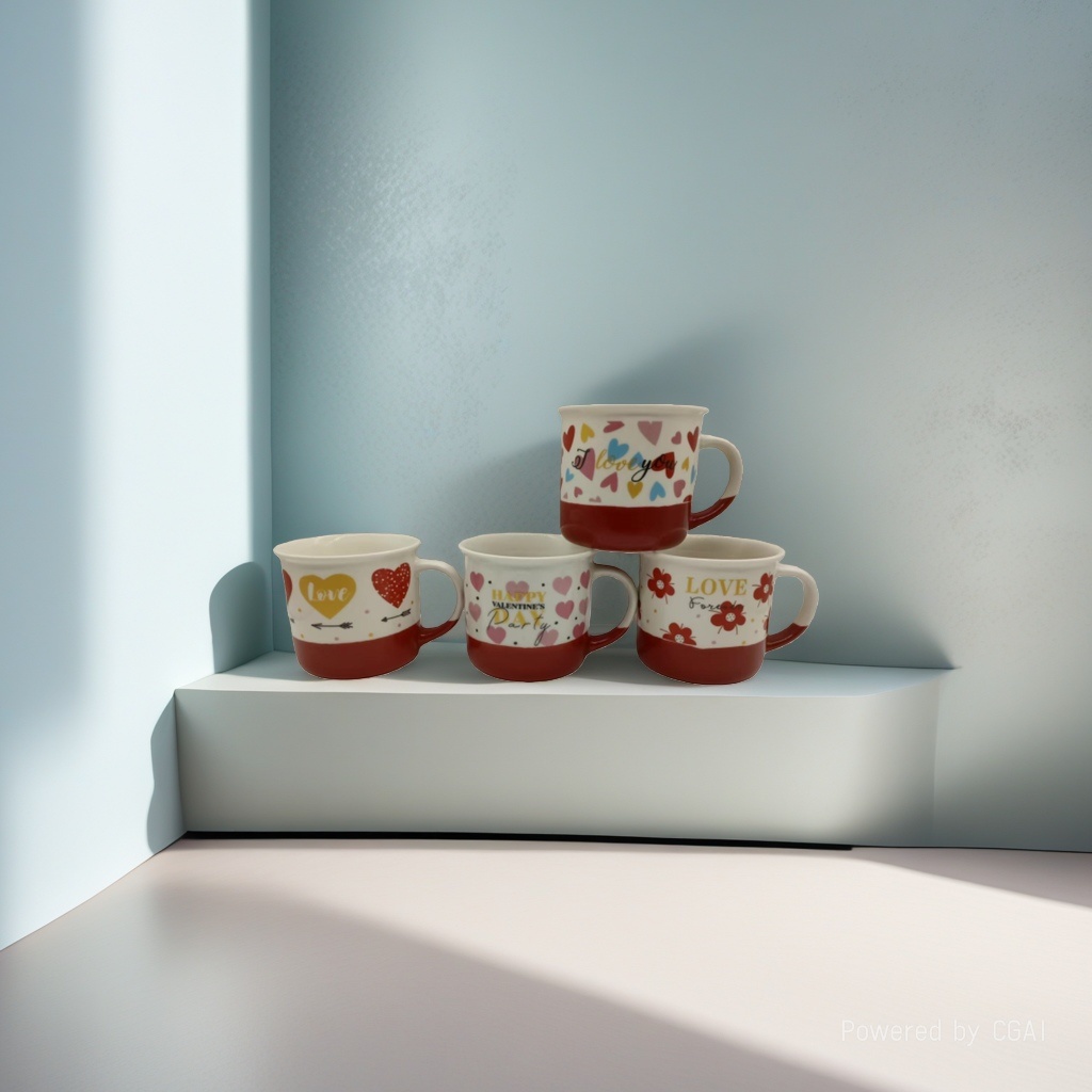 Creative and cute cartoon ceramic cups with LIDS, high appearance level, home children's mugs, office coffee cups, souvenirs details Picture