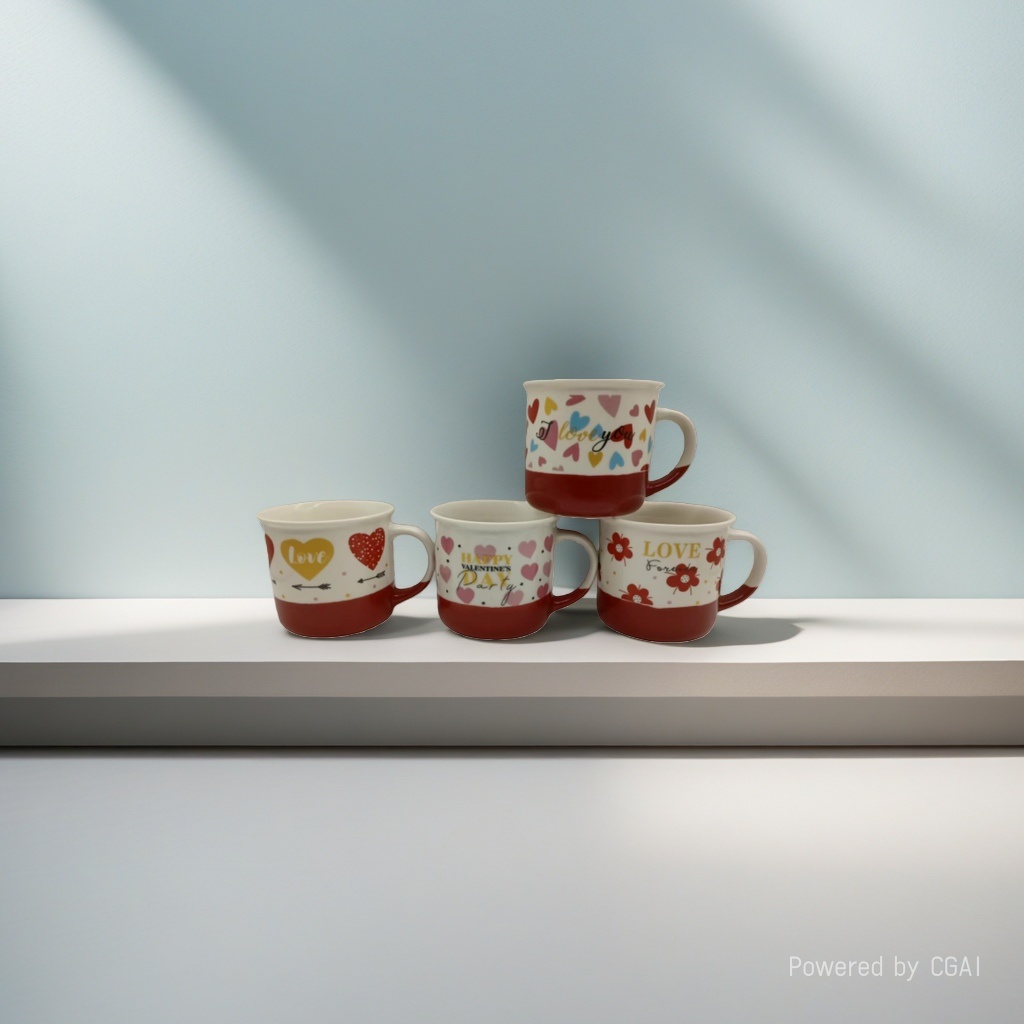 Creative and cute cartoon ceramic cups with LIDS, high appearance level, home children's mugs, office coffee cups, souvenirs Application Scenario