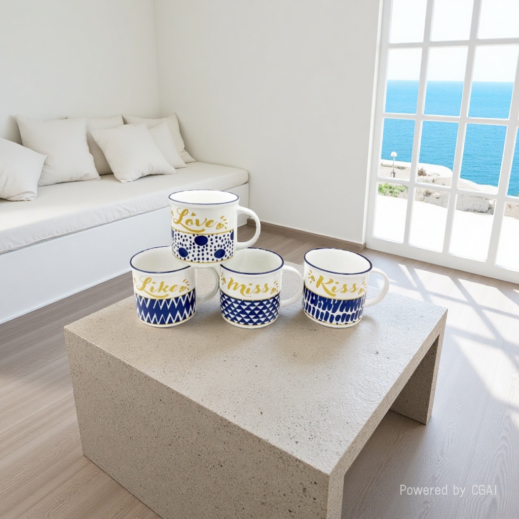 Retro Japanese-style household ceramic mugs, high appearance level, afternoon tea sets, creative breakfast milk oat cups, water cups Specification image