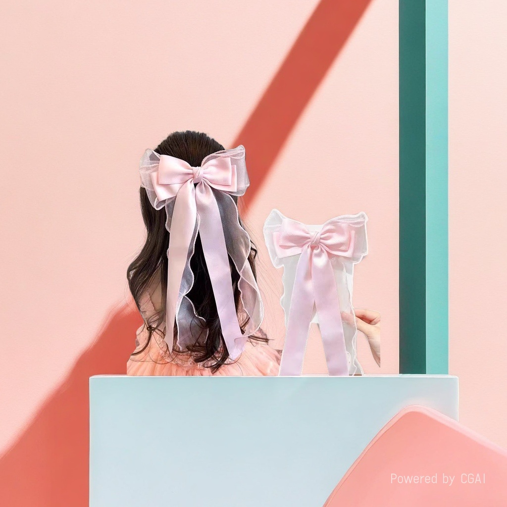 Bow clip, banana clip, shark clip, hairpin, hair clip, sweet and girlish style, multi-purpose styling