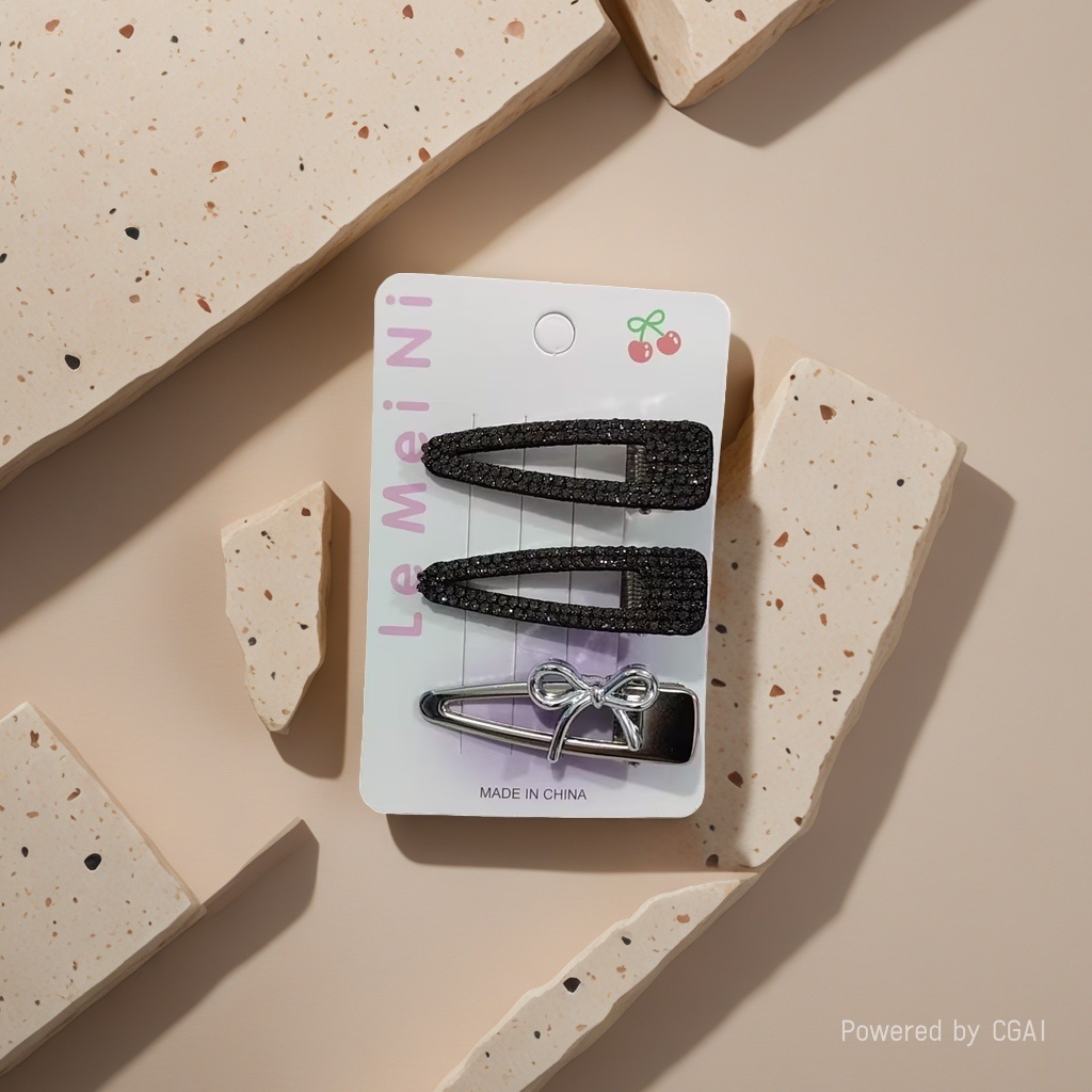 The high-elasticity hair clip of the teenage girl is sweet, simple and versatile details Picture