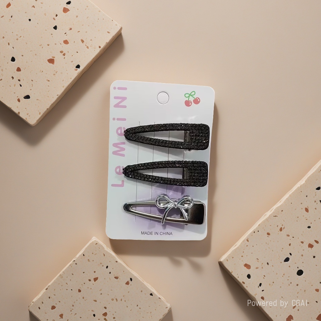 The high-elasticity hair clip of the teenage girl is sweet, simple and versatile Specification image