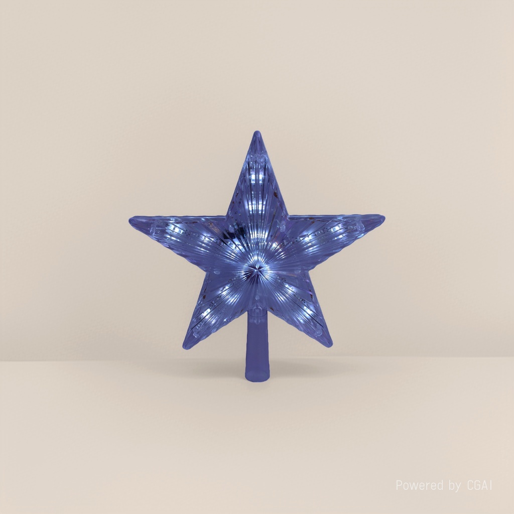 White Christmas tree lights, tree top star LED decorative lights, Christmas tree decorative lights, indoor decorative lights Application Scenario