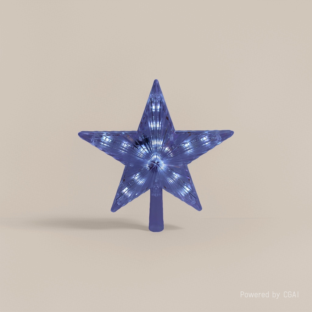White Christmas tree lights, tree top star LED decorative lights, Christmas tree decorative lights, indoor decorative lights
