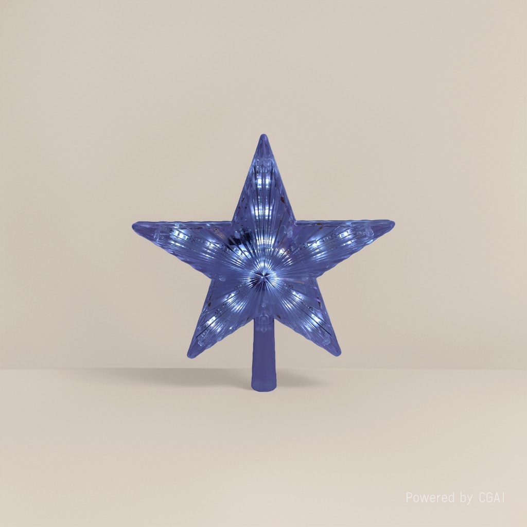 White Christmas tree lights, tree top star LED decorative lights, Christmas tree decorative lights, indoor decorative lights Specification image
