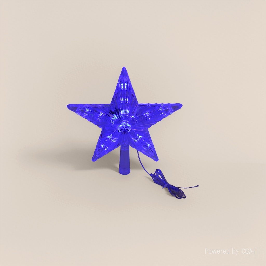 Blue Christmas tree lights, tree top star LED decorative lights, Christmas tree decorative lights, indoor decorative lights Specification image