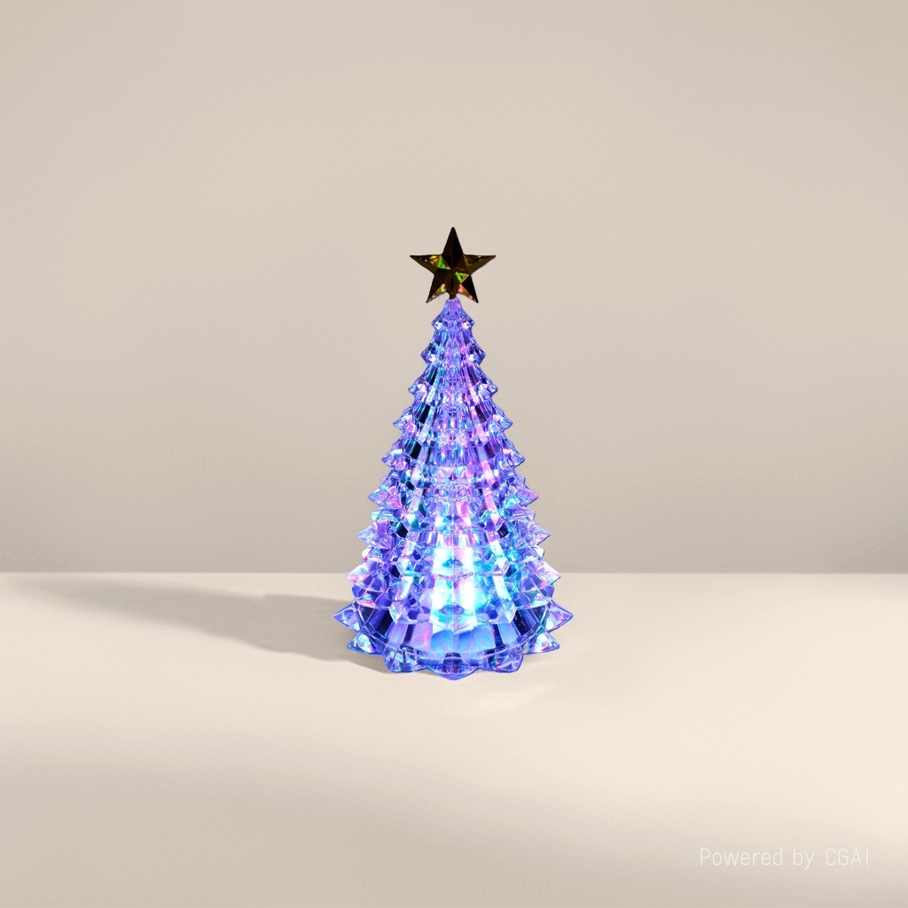 Luminous crystal Christmas tree, outdoor small pine needle decorated Christmas tree Application Scenario