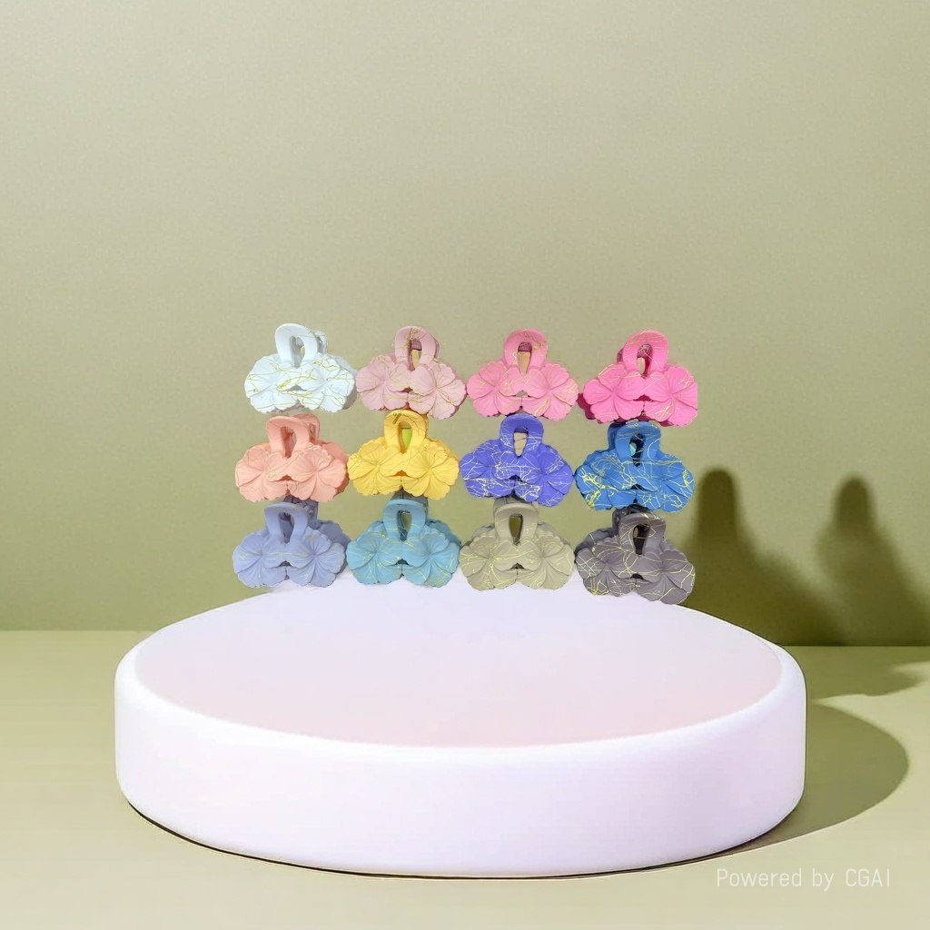 Flower-shaped hair clips, banana clips, shark clips, grab clips, sweet hair accessories. 120817619 Specification image