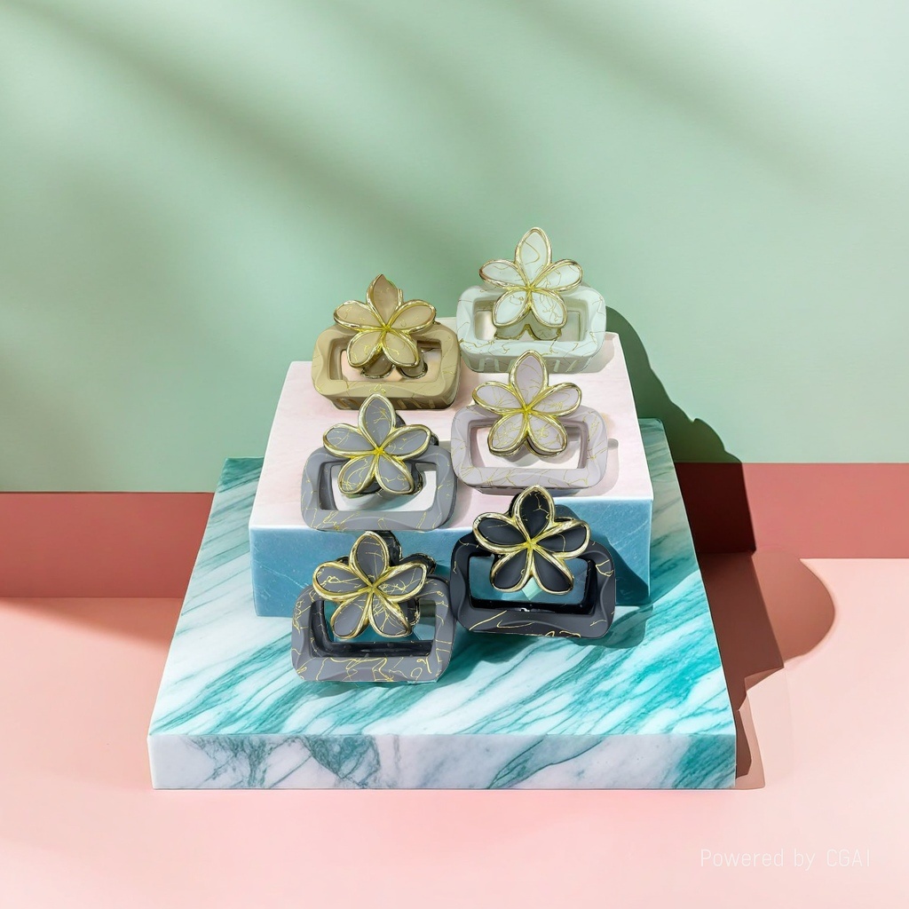 Flower-shaped hairpins, grab clips, banana clips, shark clips, hairpins 155201056 Application Scenario