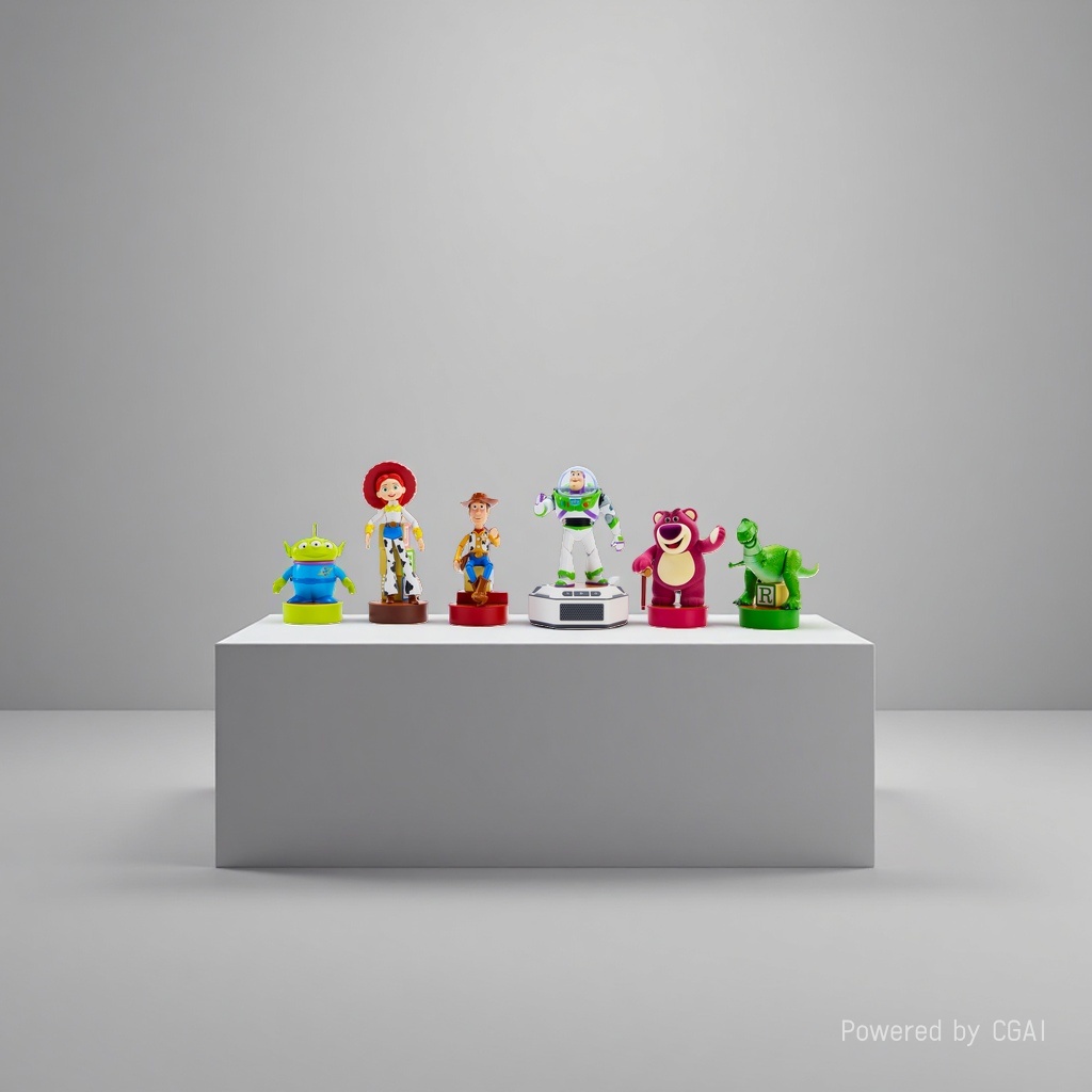 Play Master 30th Anniversary Collection Set Mini Grand Mobilization (Strawberry Bear + Buzz + Woody + Three-Eyed Boy + Hug Dragon + Tris + Base) Application Scenario