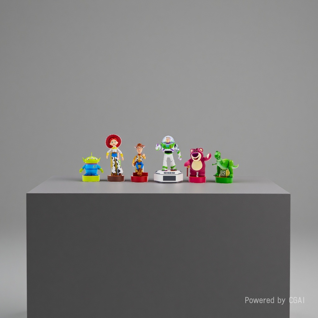 Play Master 30th Anniversary Collection Set Mini Grand Mobilization (Strawberry Bear + Buzz + Woody + Three-Eyed Boy + Hug Dragon + Tris + Base) Specification image