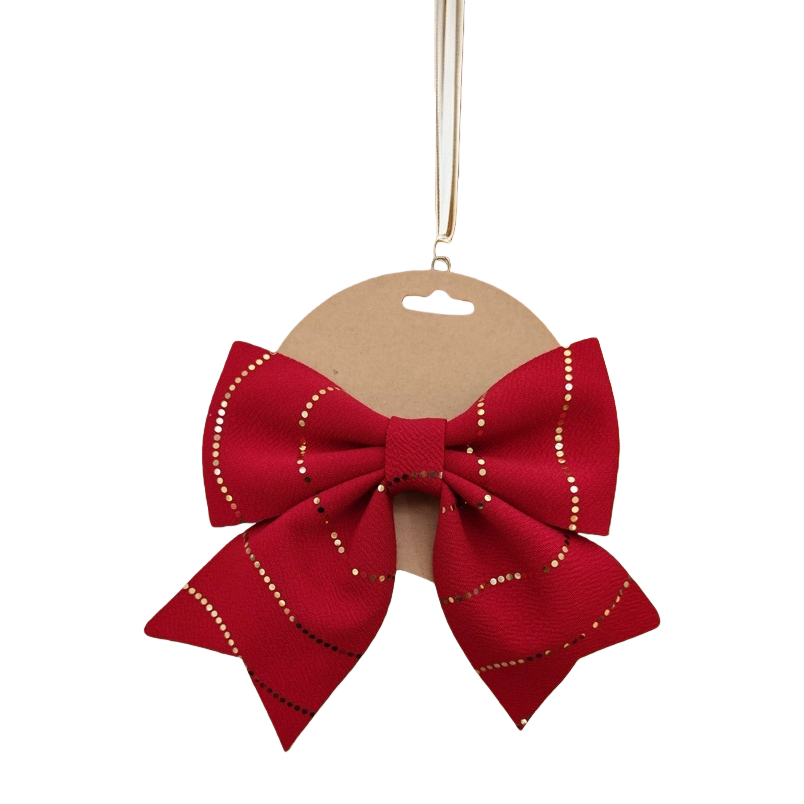 Red bow Christmas decorations, Christmas tree decorations, Christmas scene arrangements Item Picture