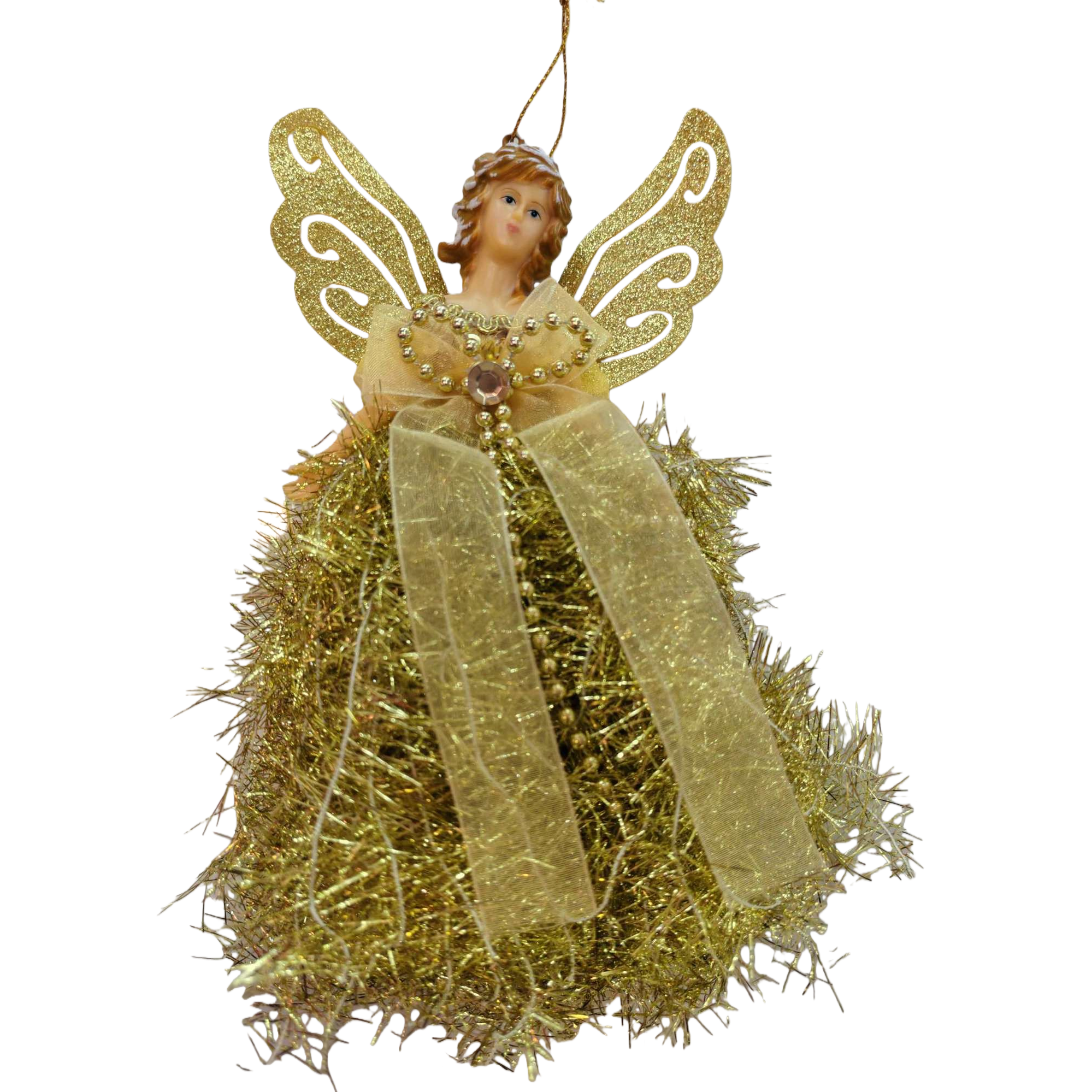 Hoja de oro flor ángel dorado decoración colgante navidad decoraciones de navidad decoraciones de escena de navidad Item Picture