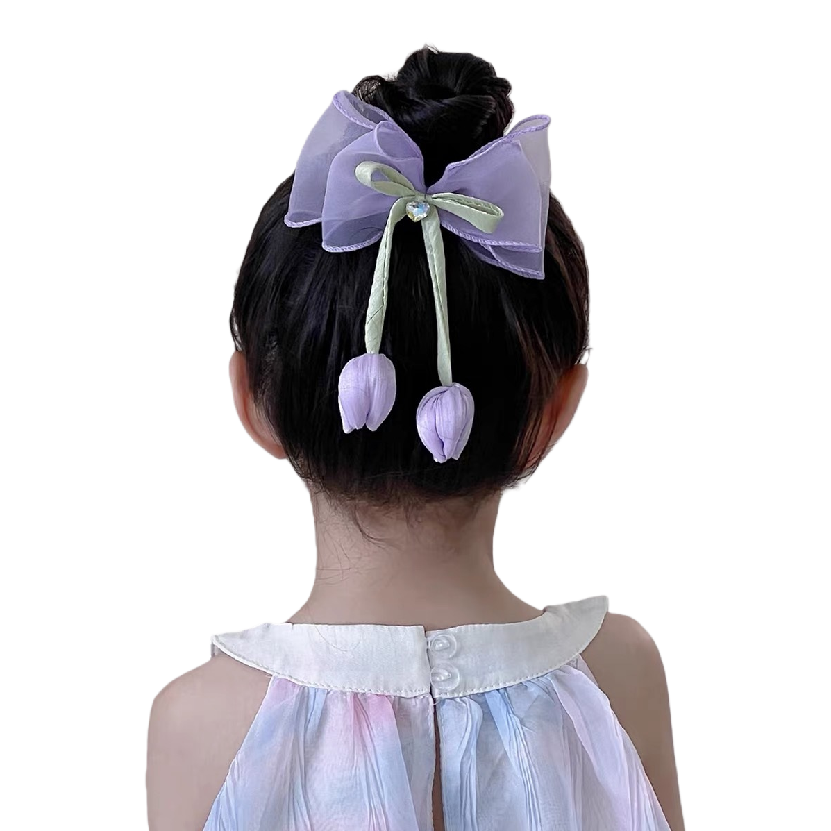 Purple bow banana clip little girl cartoon duckbill hair clip DIY hair clip Item Picture