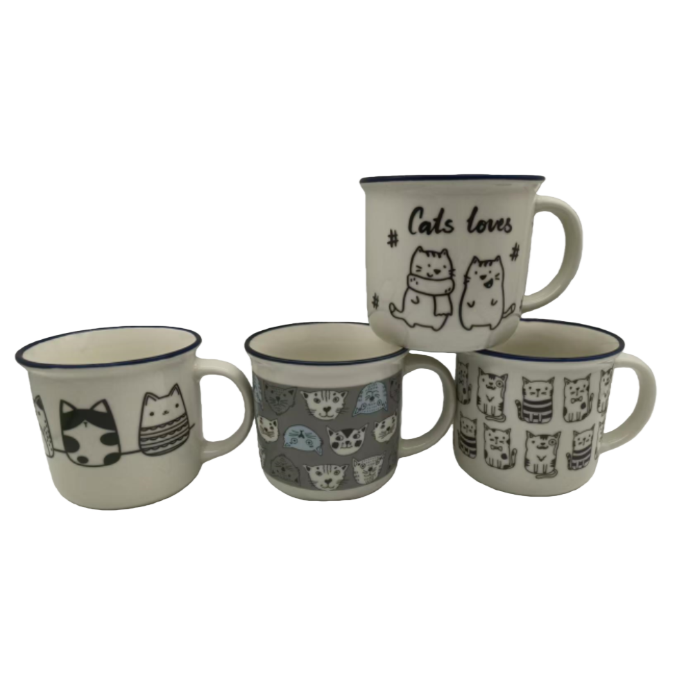 Simple Nordic ceramic mugs, ins style creative, individual and retro home water cups and coffee cups Item Picture