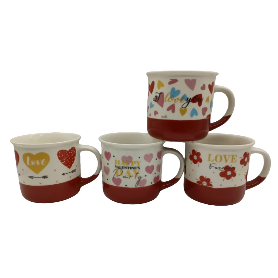Creative and cute cartoon ceramic cups with LIDS, high appearance level, home children's mugs, office coffee cups, souvenirs Item Picture