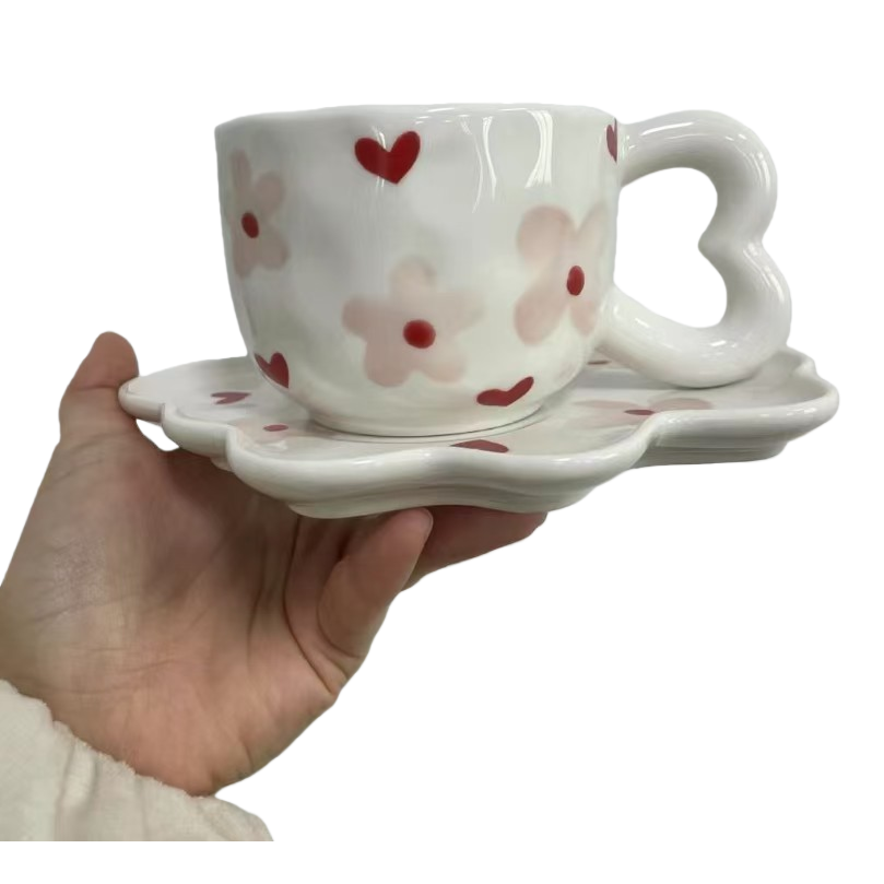 水杯茶杯/茶杯漏/土耳其杯子/茶杯/绿茶水杯白底实物图