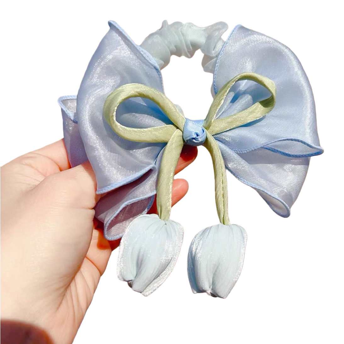 Bow tie large intestine hair band hair accessory, fashionable women's hair rope accessory Item Picture