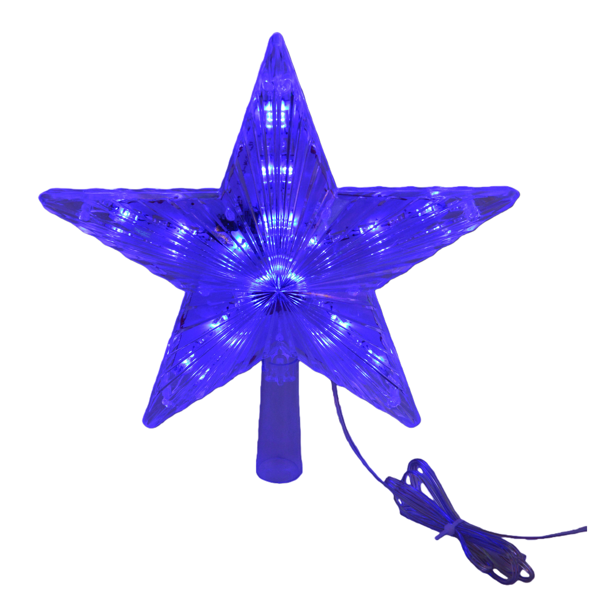 Blue Christmas tree lights, tree top star LED decorative lights, Christmas tree decorative lights, indoor decorative lights Item Picture