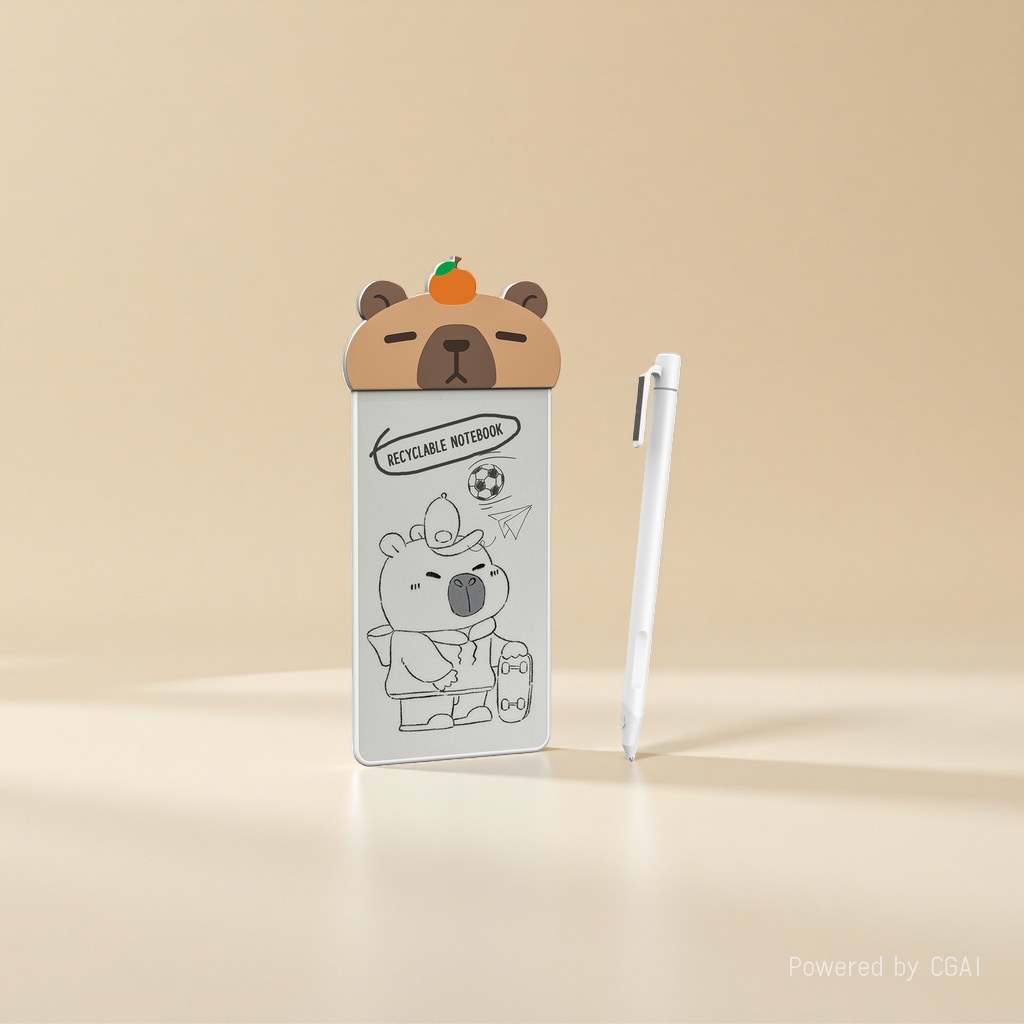 Cartoon bear-shaped notebooks, other drawing stationery, eco-friendly and simple student handbooks Application Scenario